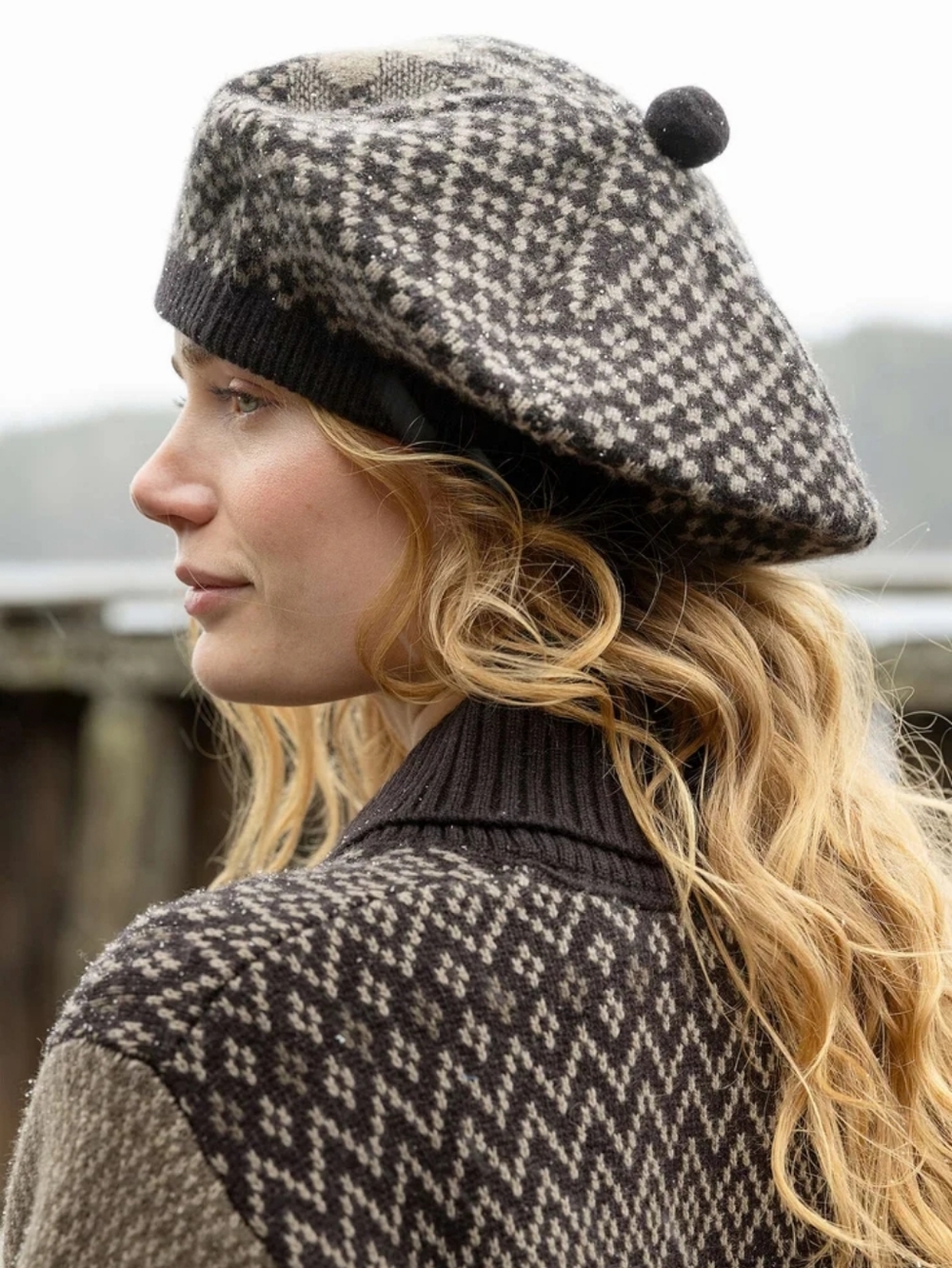 Gudrun Sjoden Nova Scotia Wool Beret - Picture 2 of 7